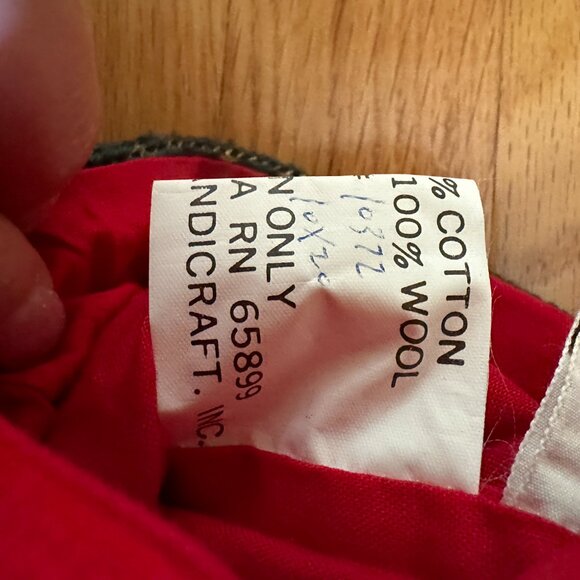 Vintage Imperial Elegance Wool Needlepoint Santa Clause Christmas Stocking - Picture 13 of 14